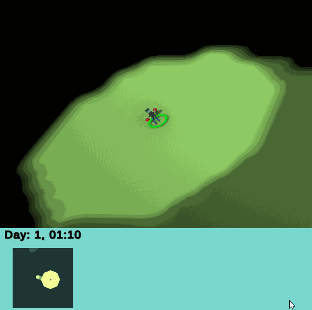 This gif shows the movement of the fog of war