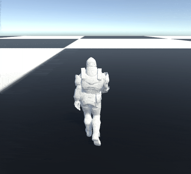 Walking animation.