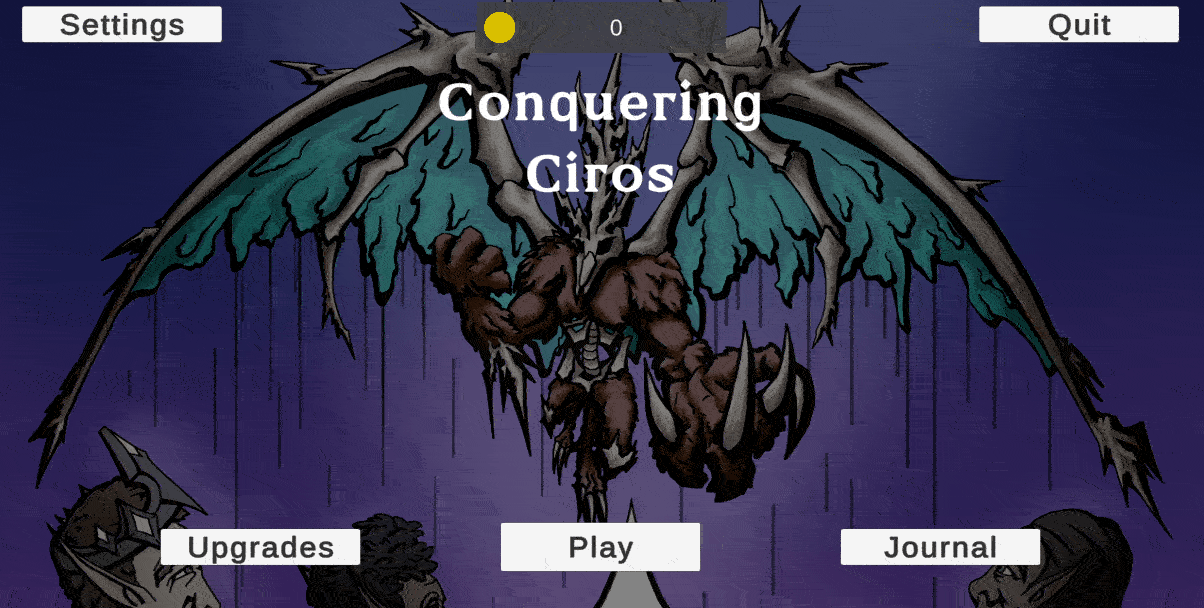 Gif of selecting a sigil, then a crystal, then entering the game.